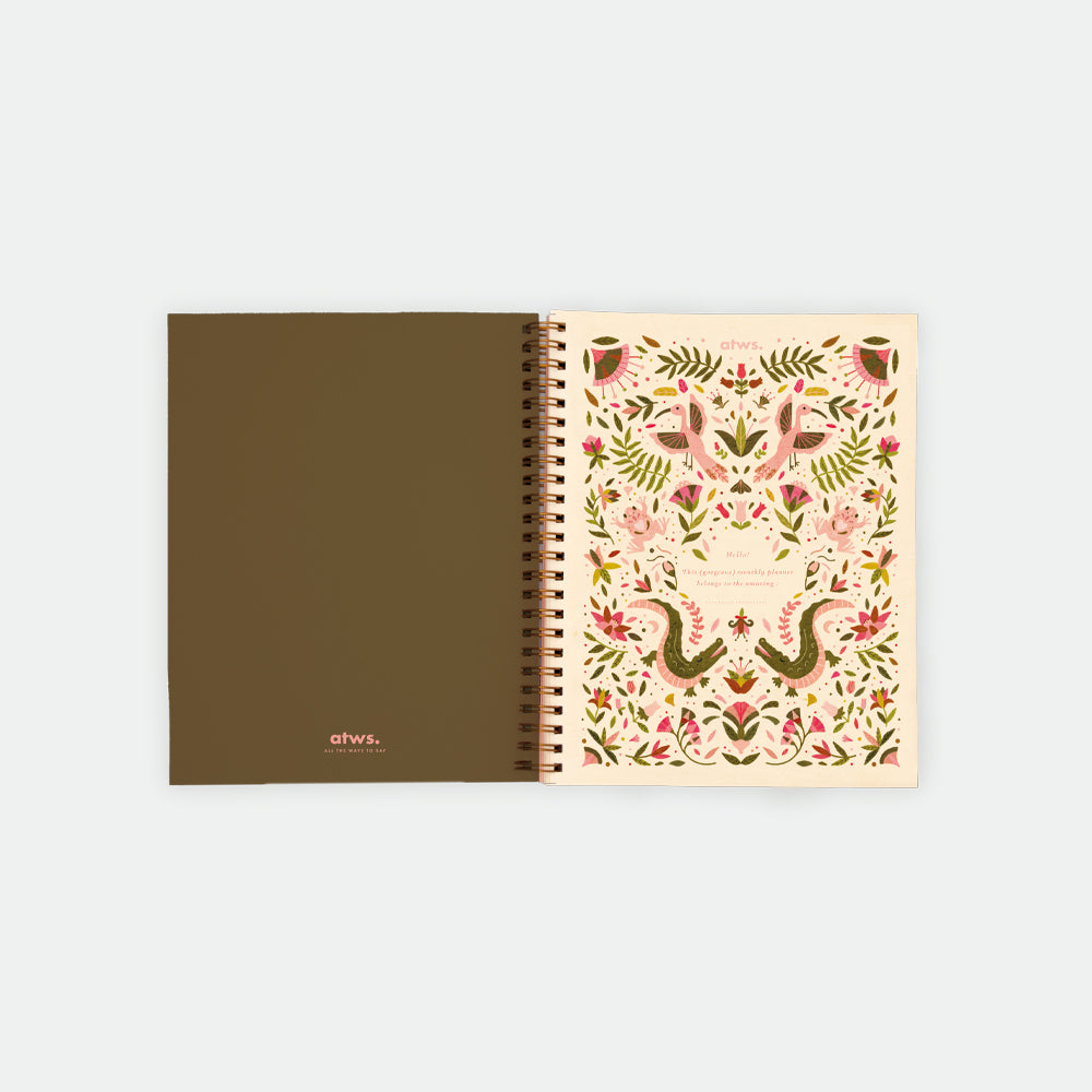 all-the-ways-to-say-pink-croco-agenda-spirale-mensuel-rose image 4