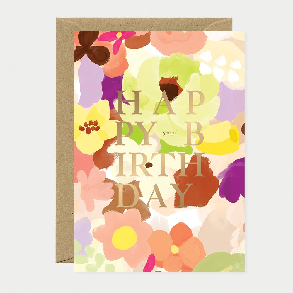 all-the-way-to-say-happy-birthday-carte-voeux-fleurs-a6 image 1