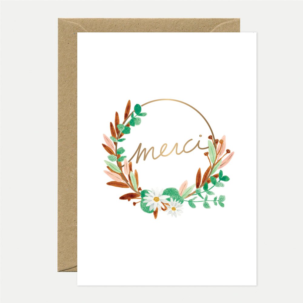 all-the-ways-to-say-merci-couronne-carte-remerciement-a6-dor-e image 1