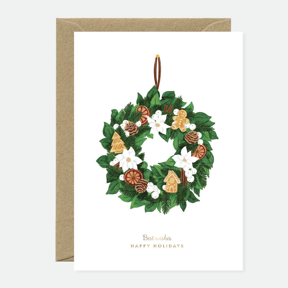 all-the-ways-to-say-couronne-chic-carte-de-v-ux-feuille-dor-e-no-l image 1