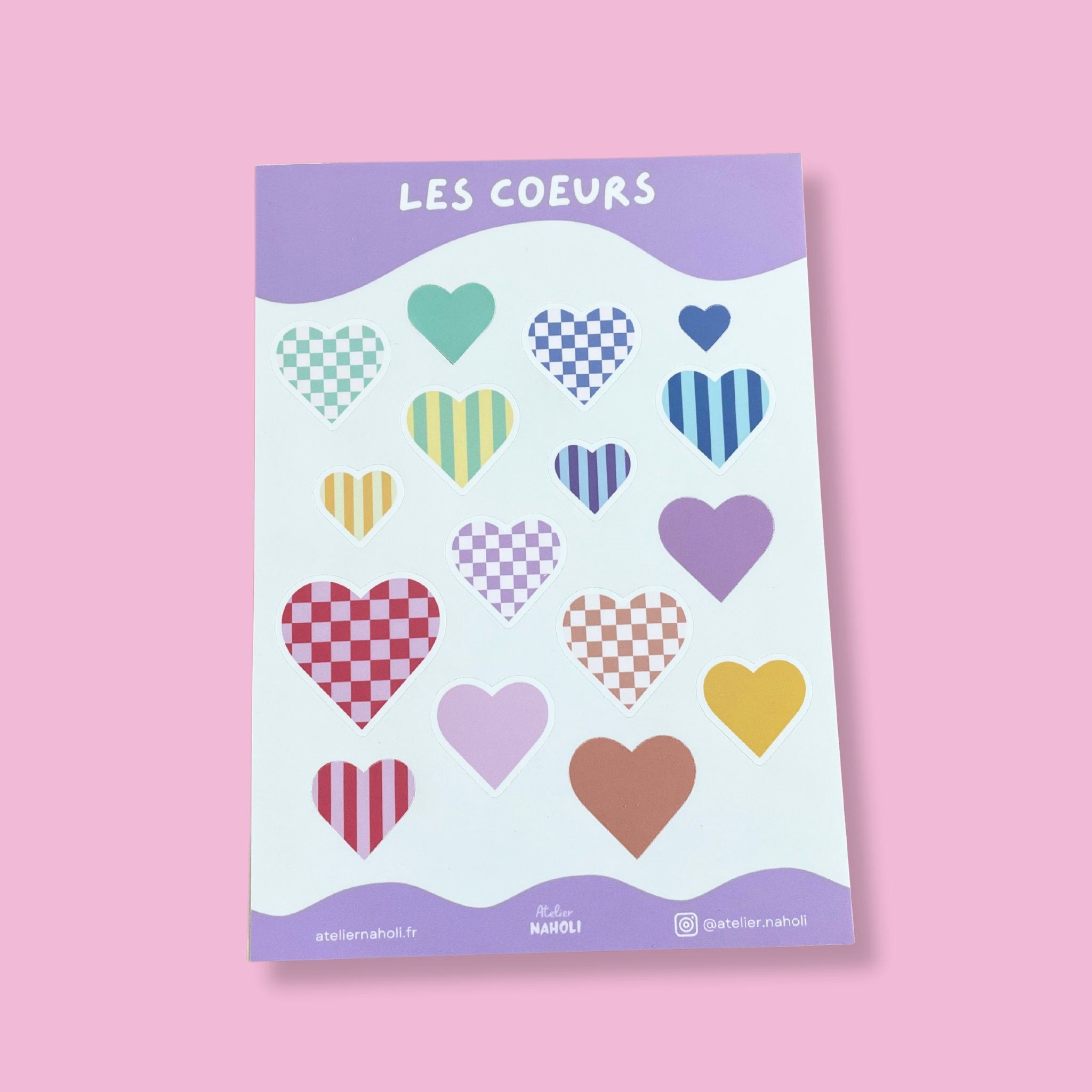atelier-naholi-les-c-urs-planche-16-stickers-a6-mat image 2