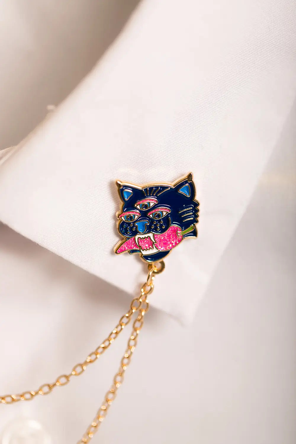 all-the-way-to-say-duo-tiger-chain-pin-s-tigre-mail-dor image 6
