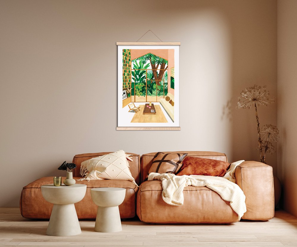 all-the-way-to-say-affiches-porte-affiche-baguettes-ch-ne-m-31-cm image 2