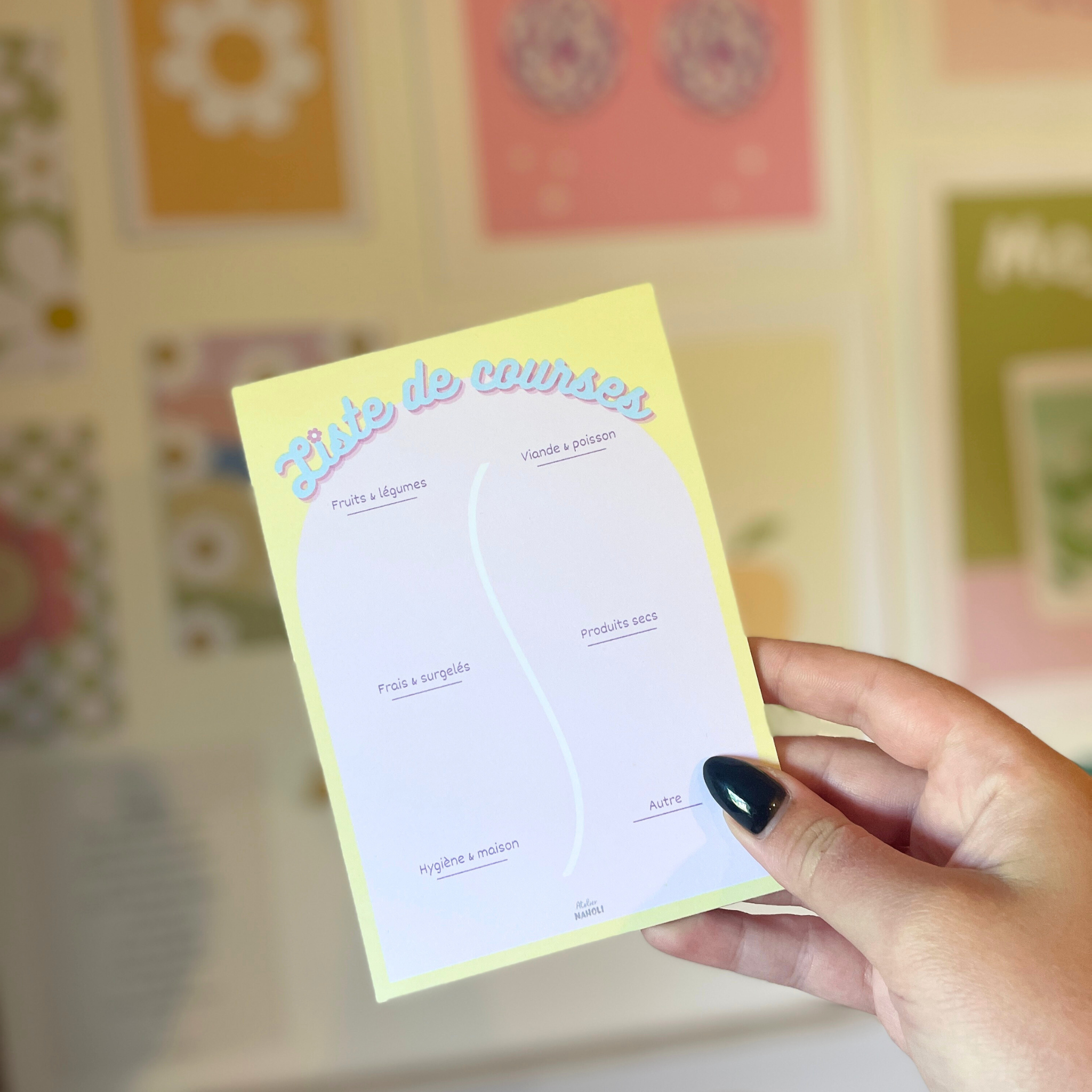 atelier-naholi-bloc-notes-frigo-a6-liste-de-courses-aimant image 2