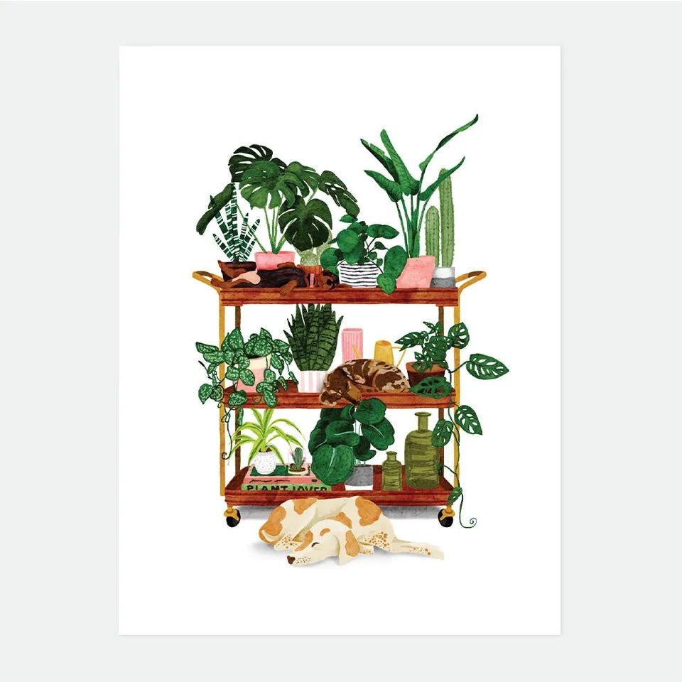 all-the-ways-to-say-plant-shelf-affiche-plantes-medium-29-7x39-7 image 1