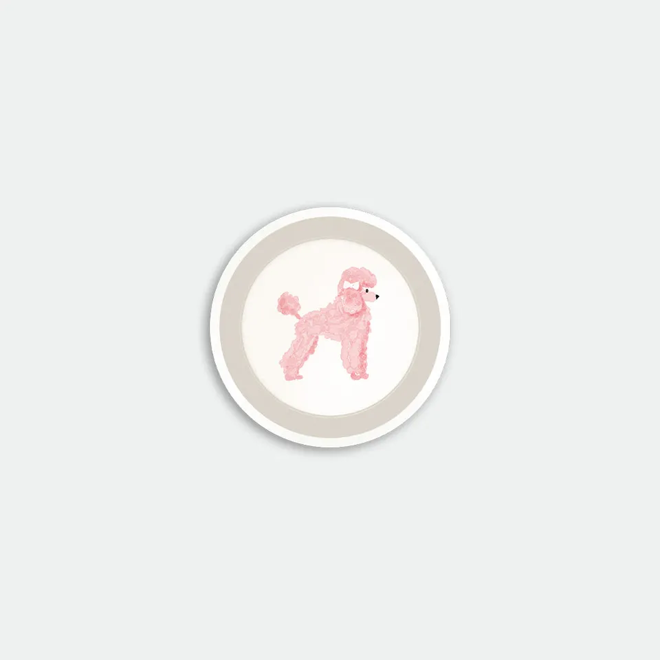 all-the-ways-to-say-pink-poodle-dessous-de-verre-bois-bouleau image 1