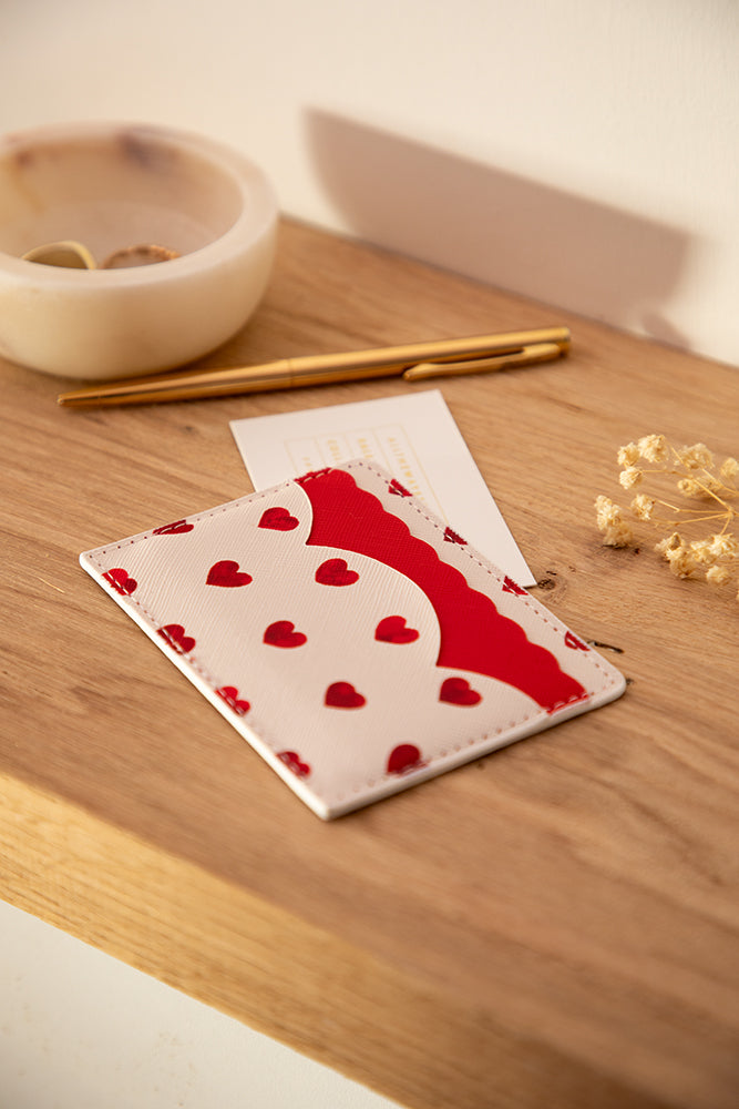 all-the-way-to-say-heart-porte-cartes-cuir-pu-c-urs-8-cm image 2
