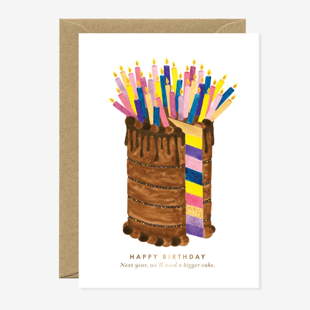all-the-ways-to-say-bigger-cake-carte-voeux-anniversaire-a6-g-teau image 1
