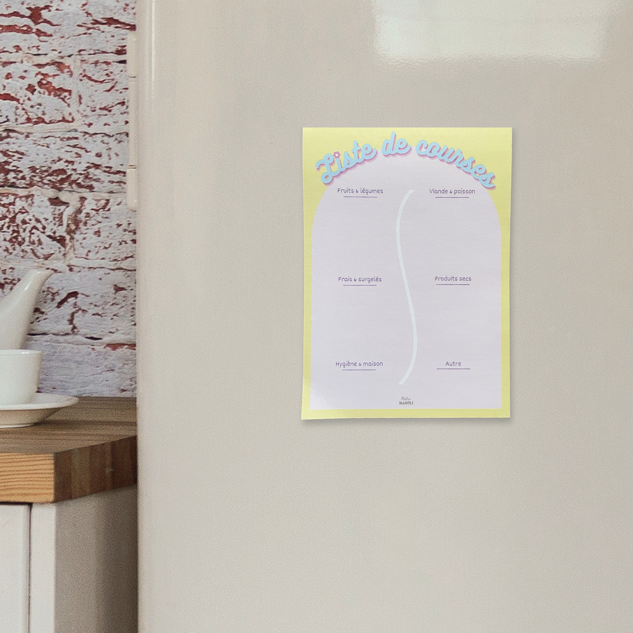 atelier-naholi-bloc-notes-frigo-a6-liste-de-courses-aimant image 4