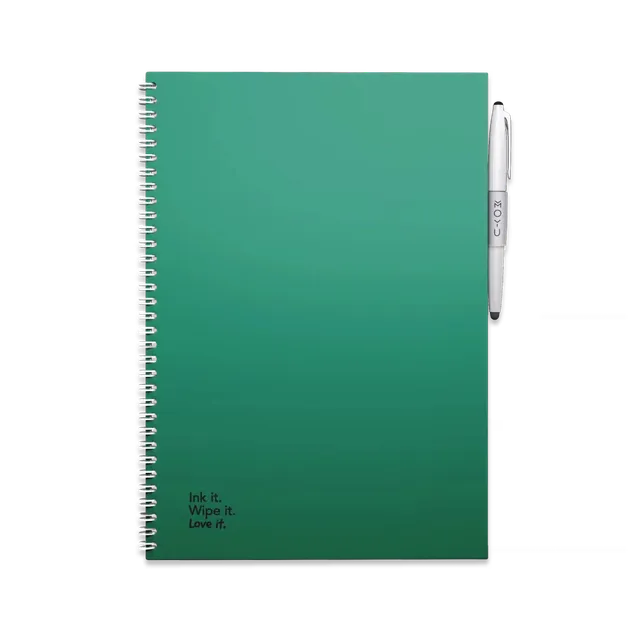 moyu-erasable-forest-green-carnet-effa-able-a4-lign image 1