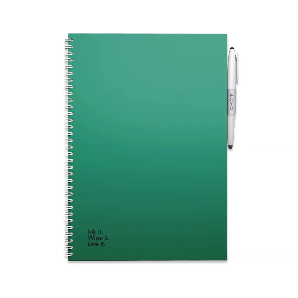 moyu-erasable-forest-green-carnet-effa-able-a4-lign image 1