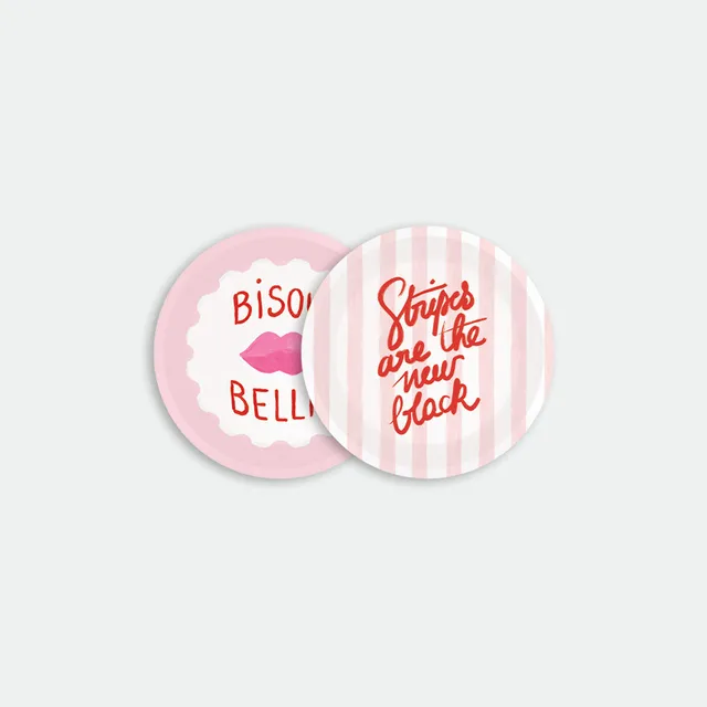 all-the-way-to-say-bisou-bella-duo-sous-verres-bois image 1
