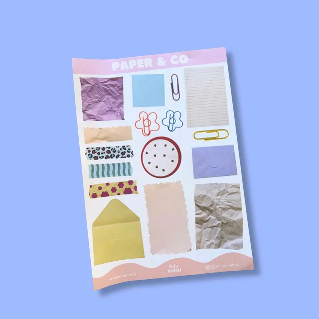 atelier-naholi-paper-co-planche-stickers-papeterie-a5-crire image 1