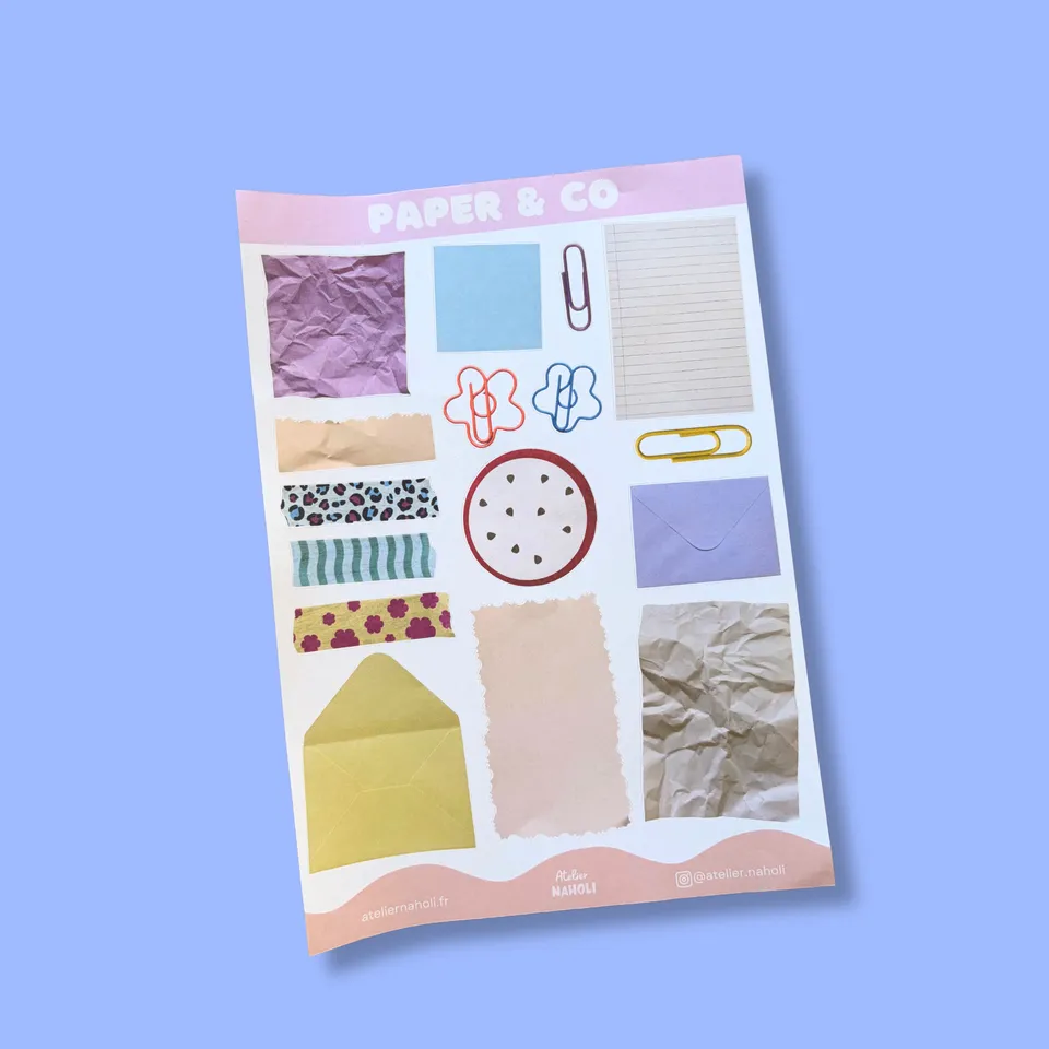 atelier-naholi-paper-co-planche-stickers-papeterie-a5-crire image 1
