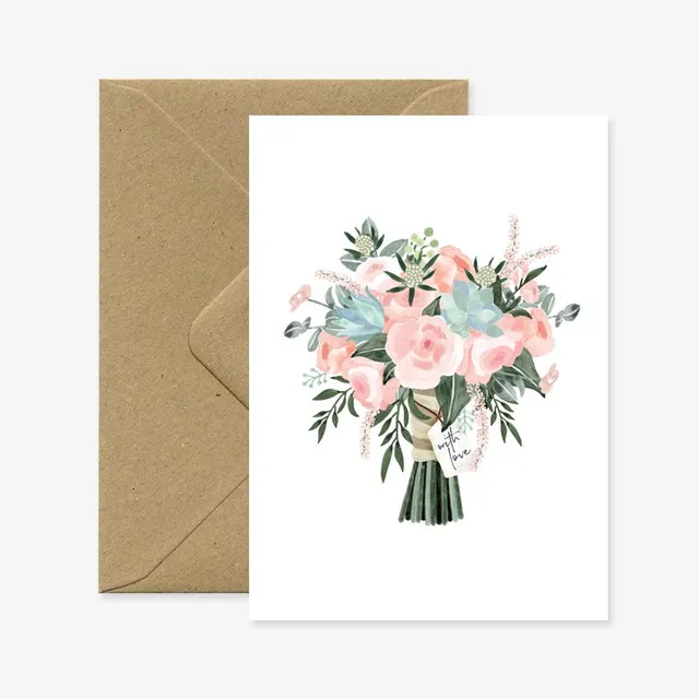 all-the-way-to-say-bouquet-with-love-carte-v-ux-fleurs image 1