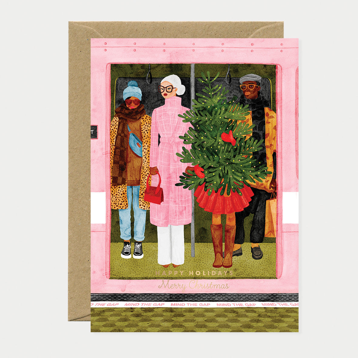 all-the-ways-to-say-christmas-metro-carte-voeux-a6-dor-e-no-l image 1