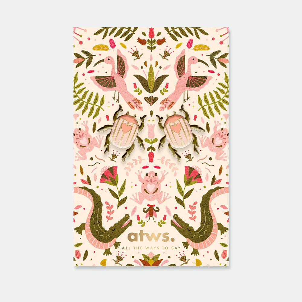 all-the-way-to-say-duo-scarab-e-pin-s-mail-rose-lot-2 image 1
