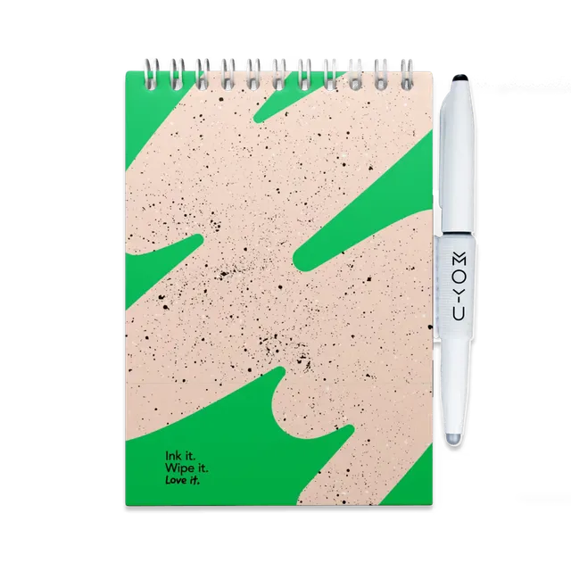 moyu-flashy-moss-bloc-notes-effa-able-a6-vert image 1