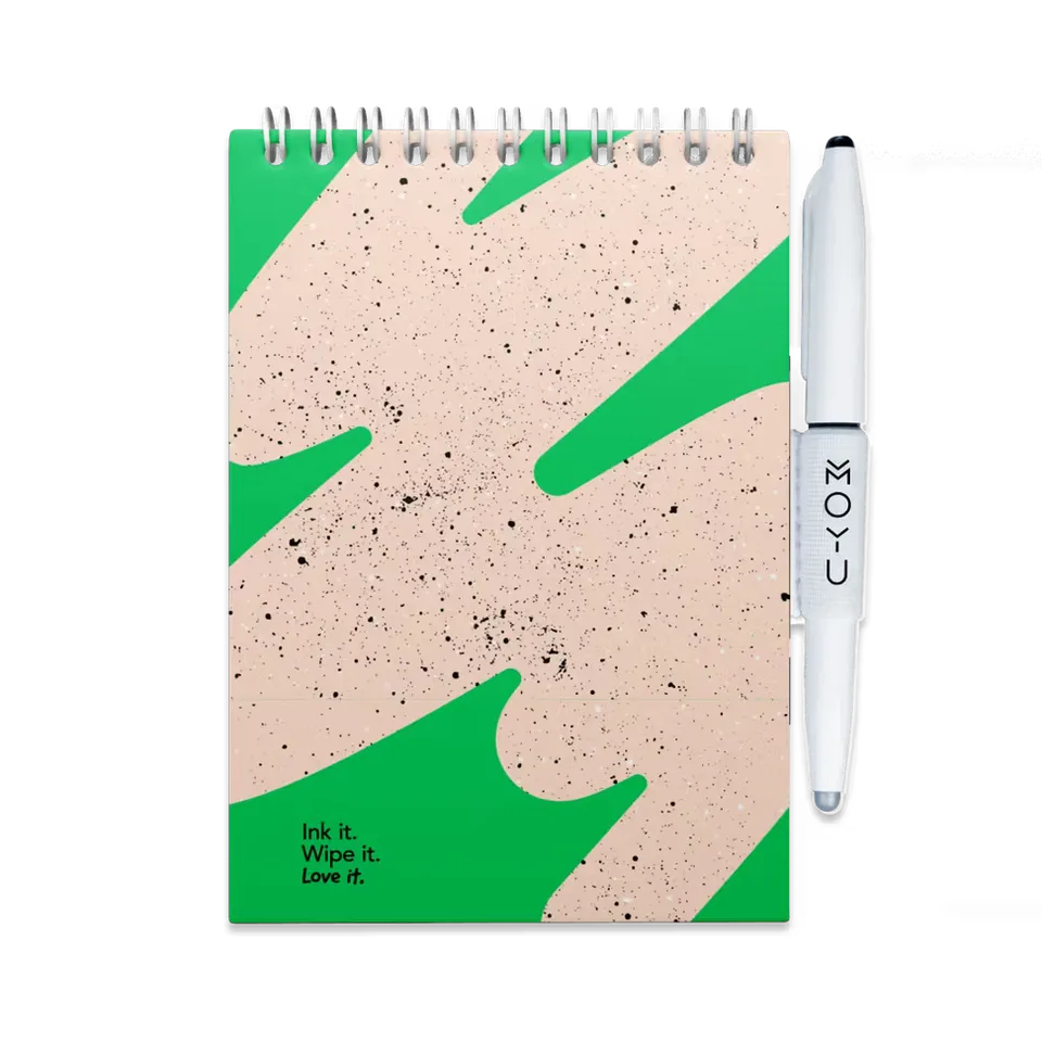 moyu-flashy-moss-bloc-notes-effa-able-a6-vert image 1