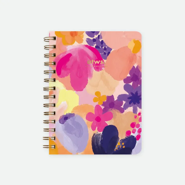 all-the-way-to-say-flower-garden-carnet-spirale-a5-floral image 1