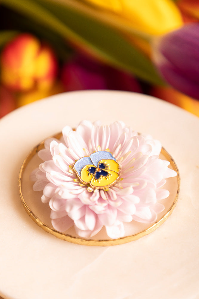 all-the-ways-to-say-flowers-lot-3-pin-s-fleurs-dor-s-mail image 2