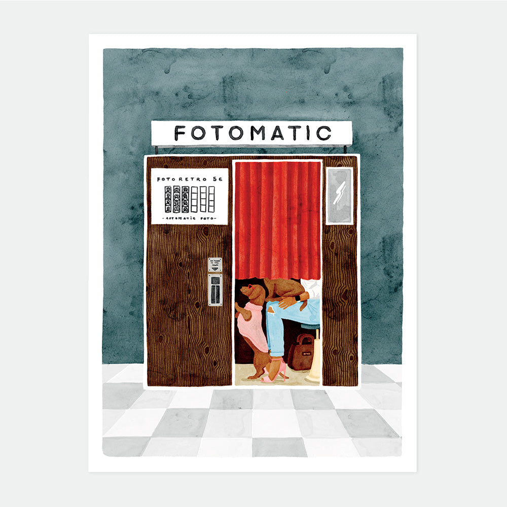 all-the-way-to-say-fotomatic-affiche-50x70-cm-vintage image 1