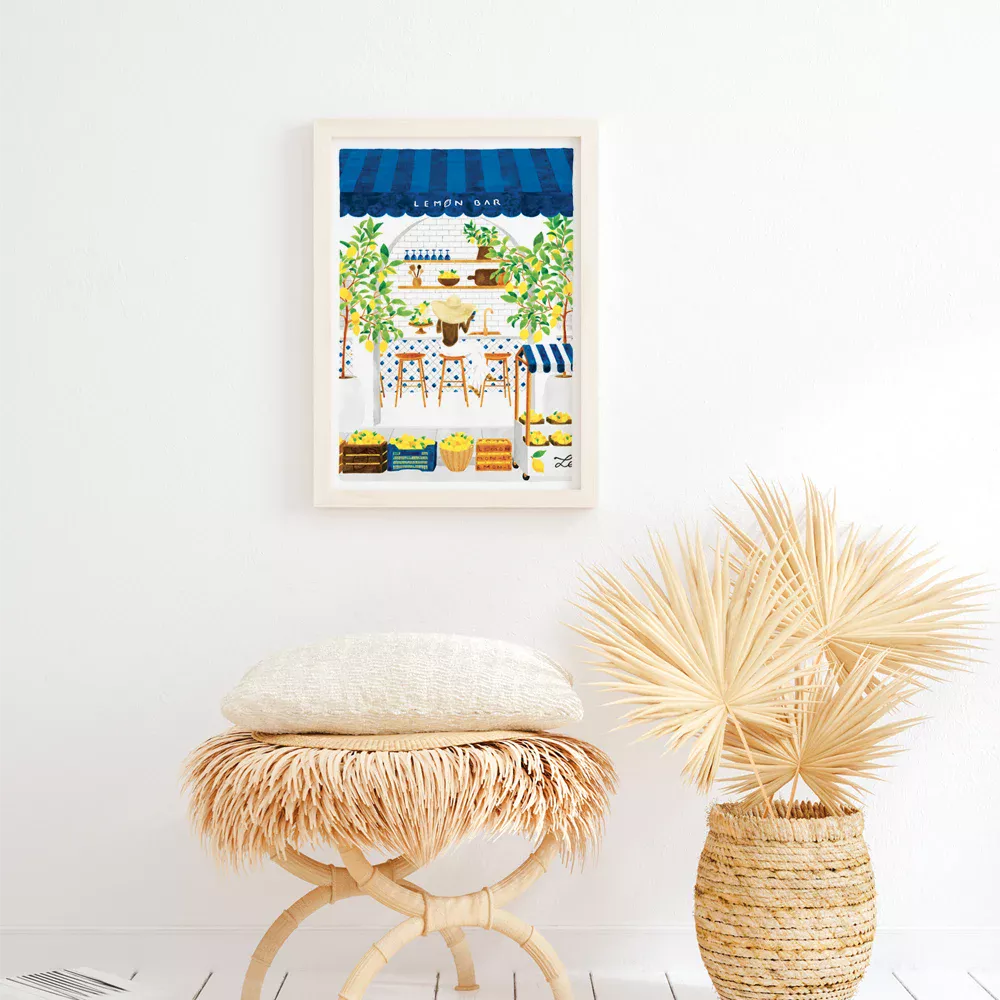 all-the-way-to-say-amalfi-coast-affiche-citrons-29-7x39-7-cm image 2