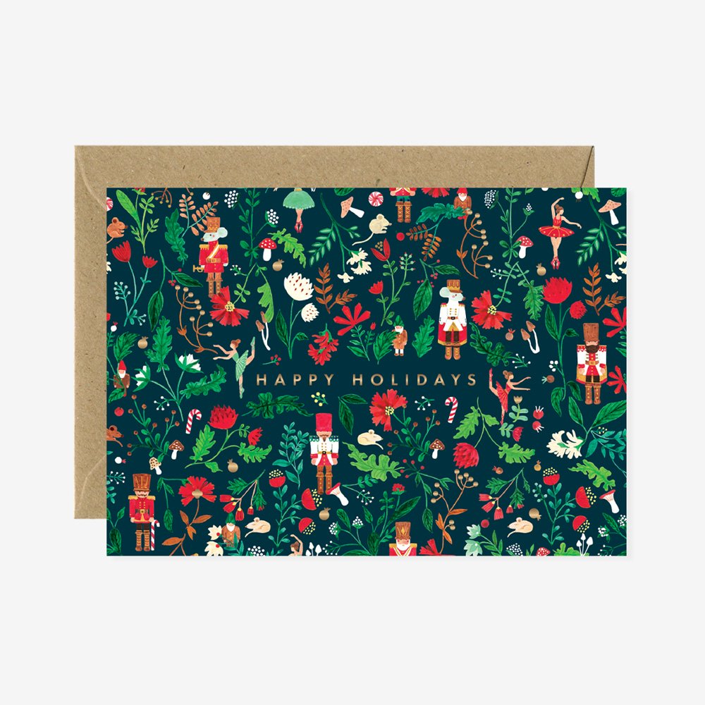 all-the-ways-to-say-holidays-nutcracker-carte-de-voeux-a6-no-l image 1