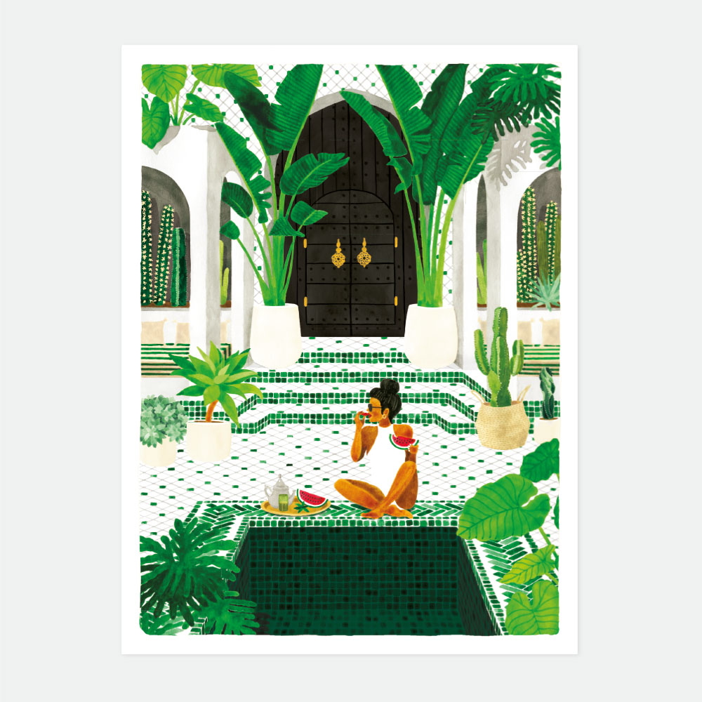 all-the-ways-to-say-medina-affiche-riad-maroc-50x70 image 1