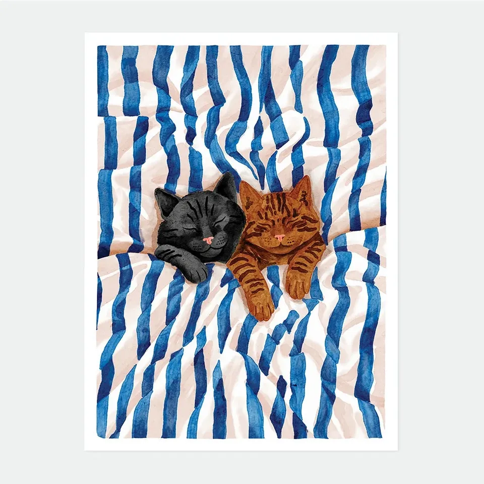 all-the-ways-to-say-sleeping-cats-affiche-18x24-chats image 1
