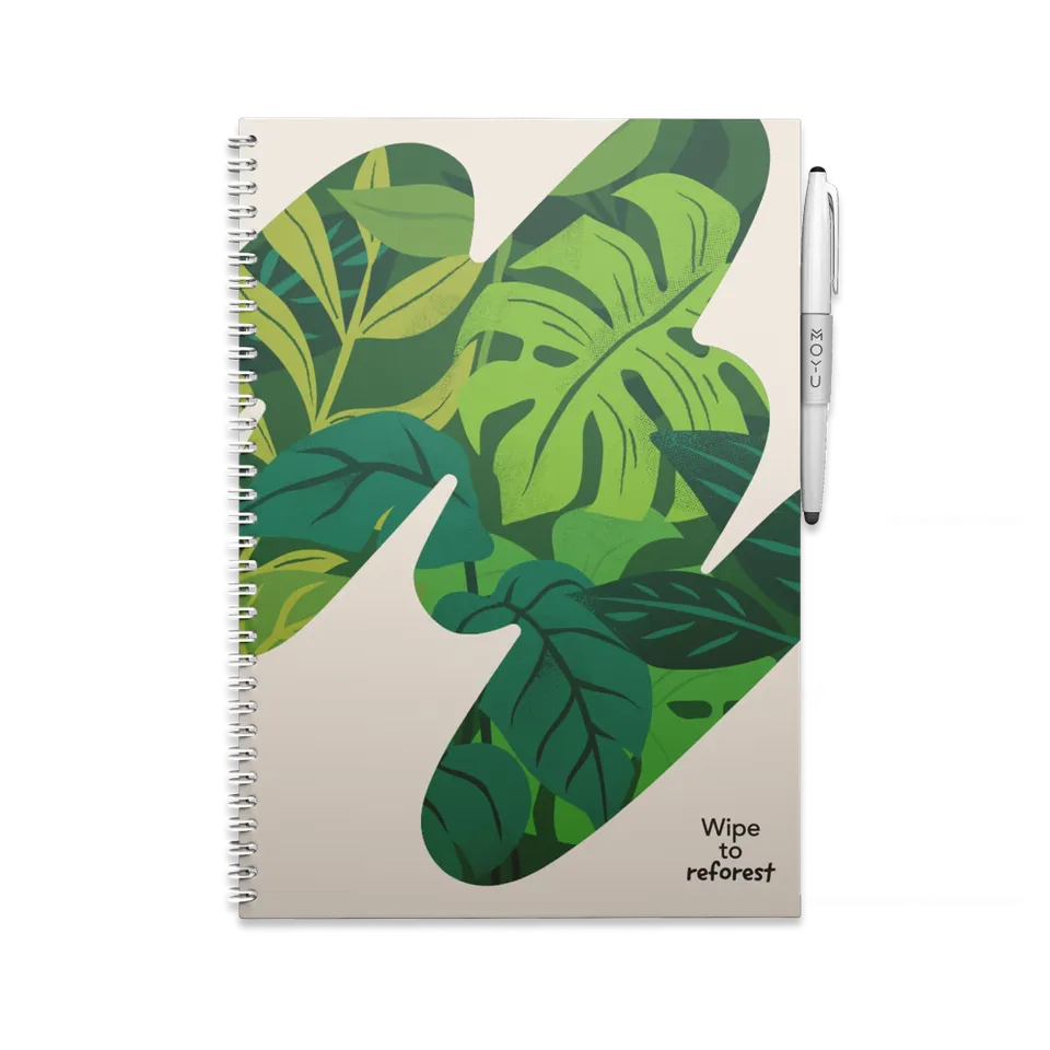 moyu-erasable-notebook-a4-sandy-jungle-carnet-effa-able image 1