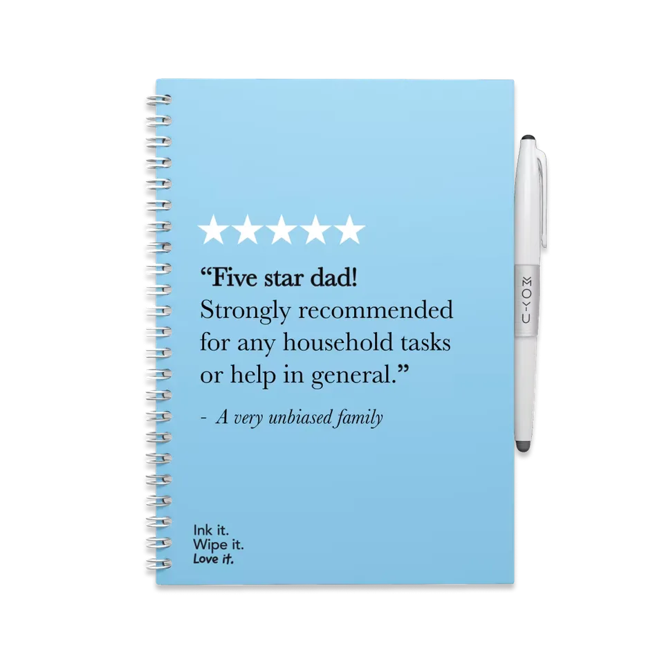 moyu-erasable-notebooks-a5-father-s-day-carnet-effa-able image 1
