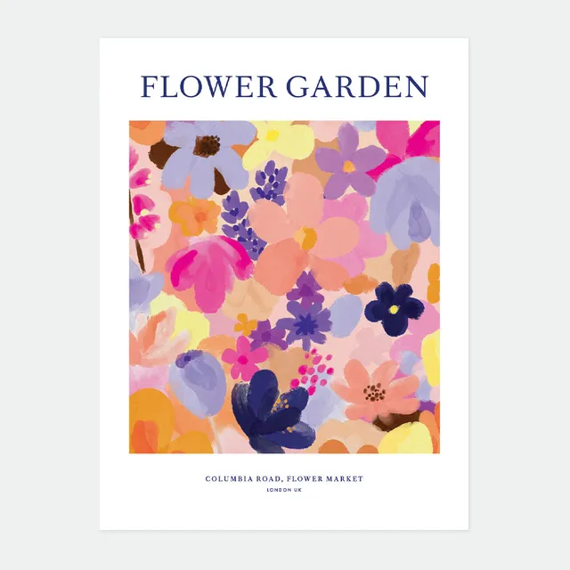 all-the-way-to-say-flower-garden-affiche-50x70-jardin-fleuri image 1