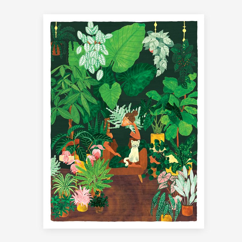 all-the-ways-to-say-plant-addict-lady-affiche-grand-50x70-plantes image 3