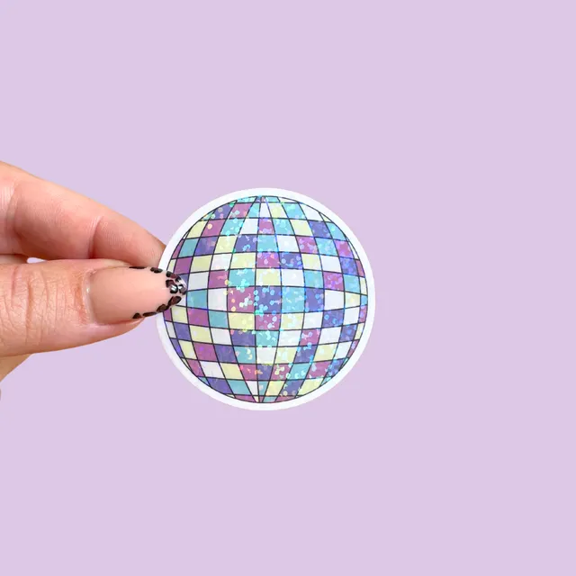 atelier-naholi-sticker-boule-disco-holographique-5x5 image 1