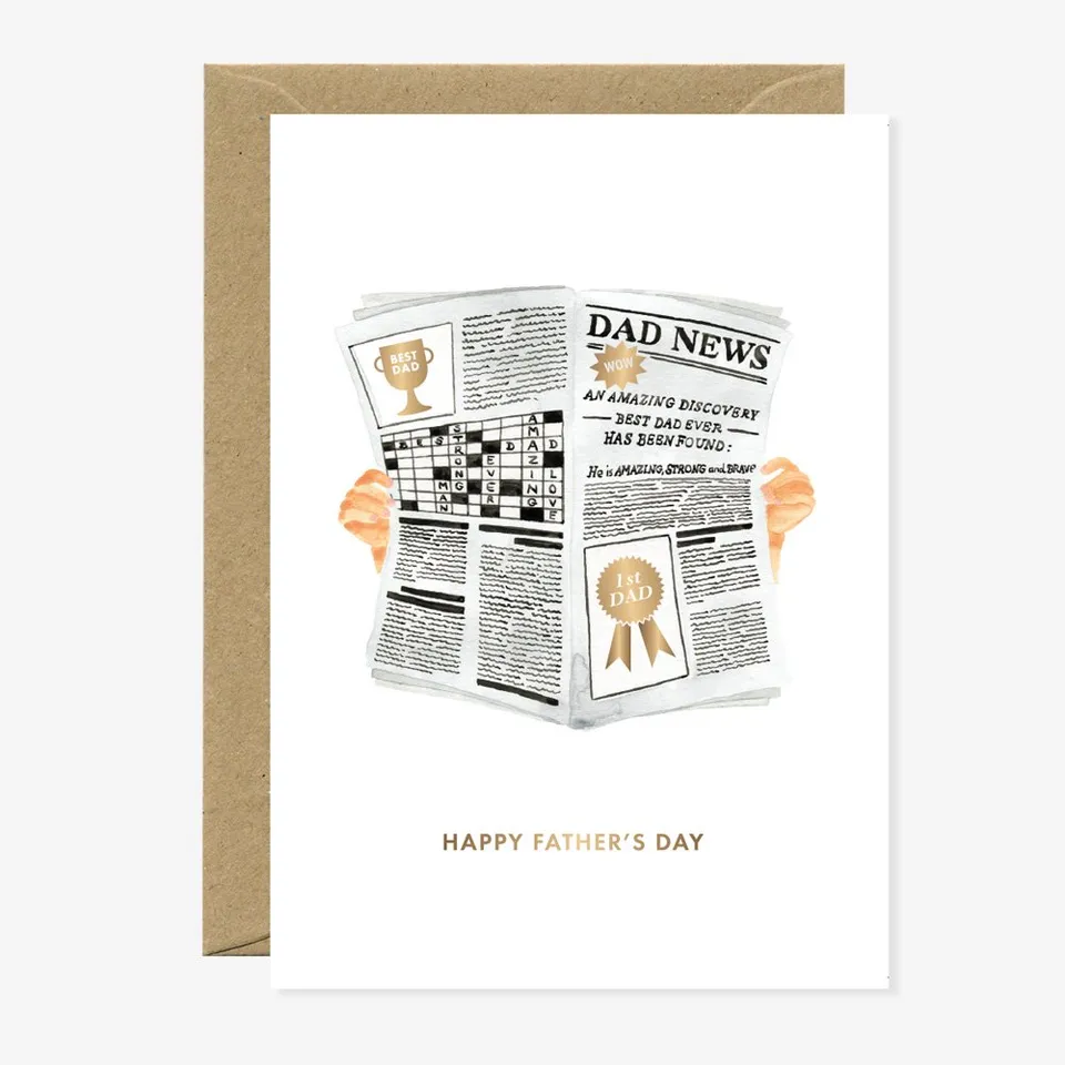 all-the-ways-to-say-newspaper-carte-f-te-des-p-res-a6 image 1
