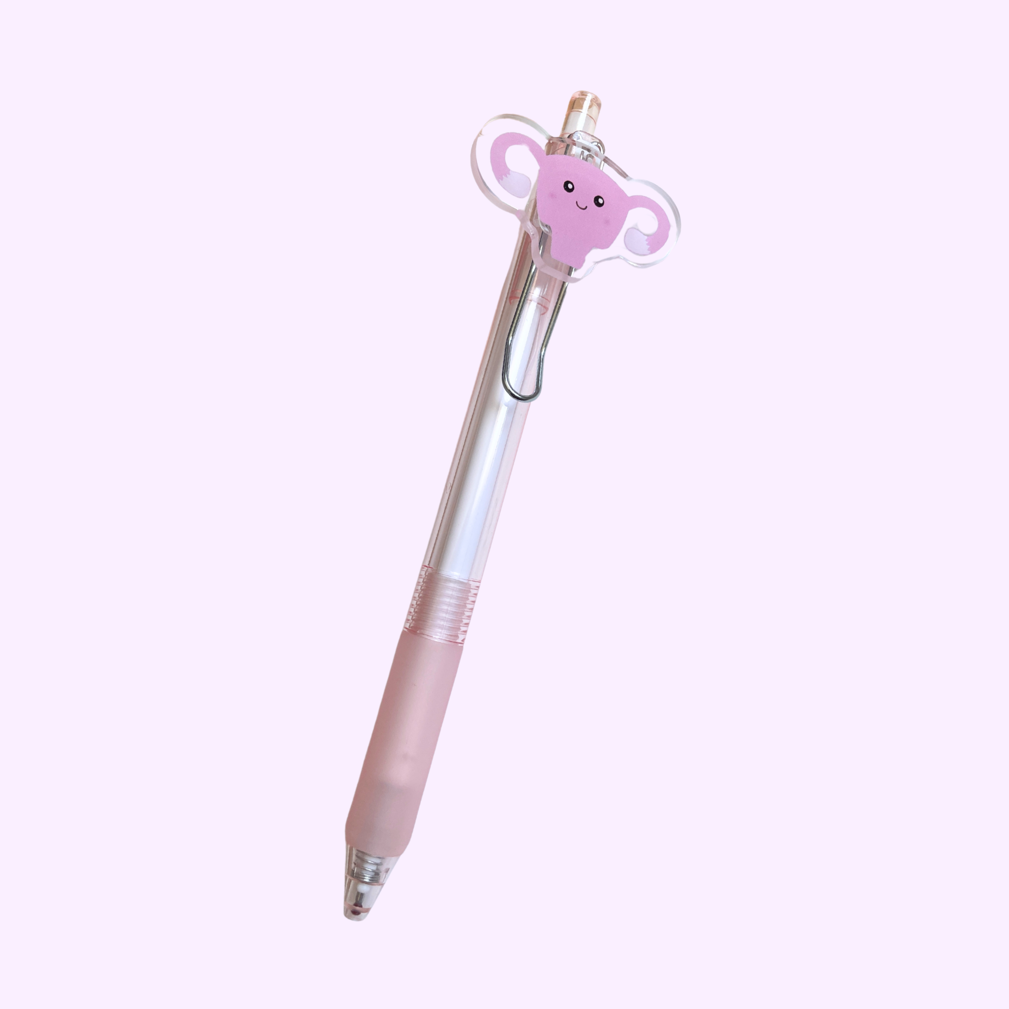 atelier-naholi-uterus-stylo-bille-rose-encre-noire image 2