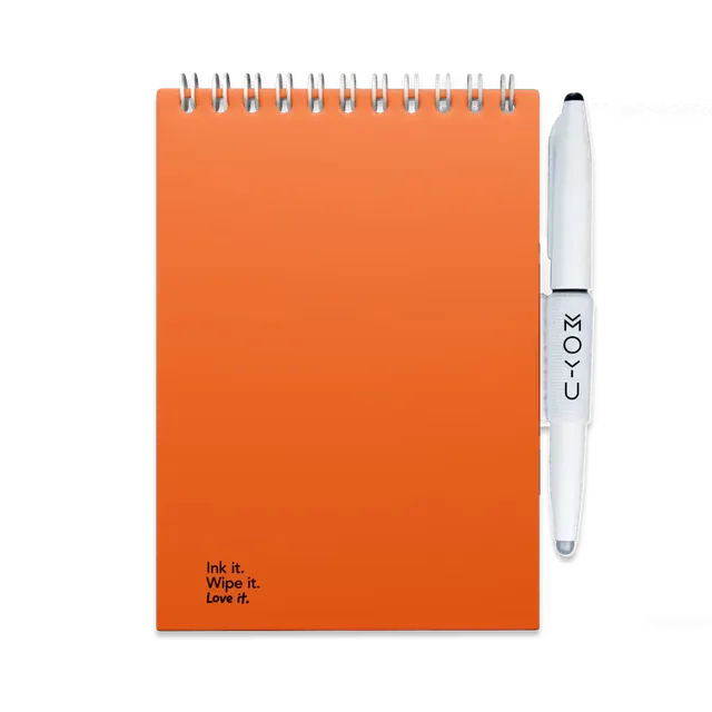 moyu-erasable-notepad-a6-sunset-orange-bloc-effa-able image 1