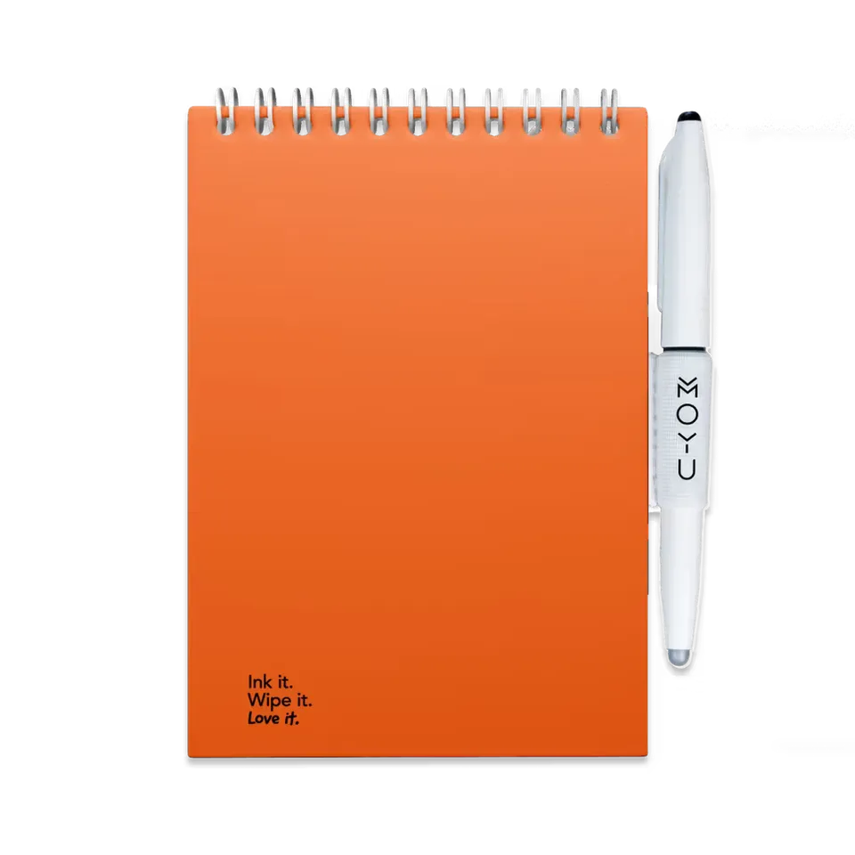 moyu-erasable-notepad-a6-sunset-orange-bloc-effa-able image 1