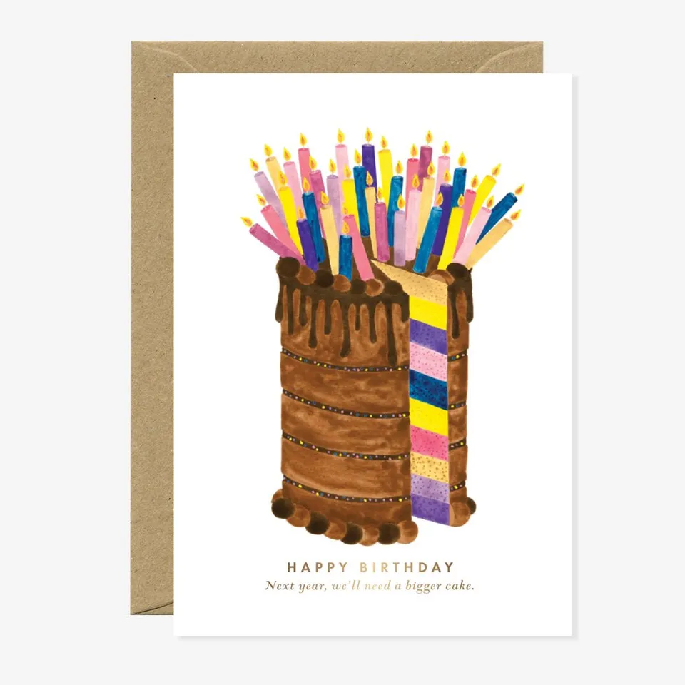 all-the-ways-to-say-bigger-cake-carte-voeux-anniversaire-a6-g-teau image 1