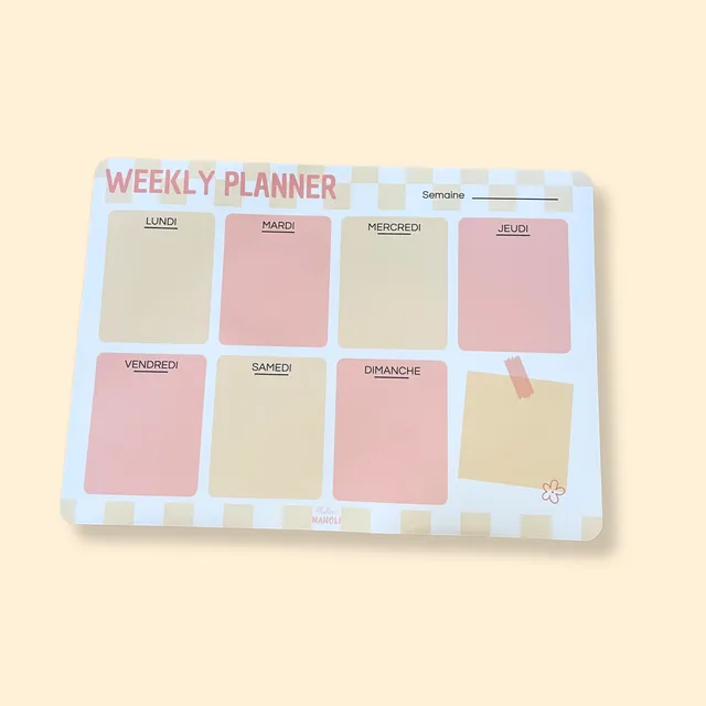 atelier-naholi-weekly-planner-magn-tique-carreaux-a4-imparfait image 1