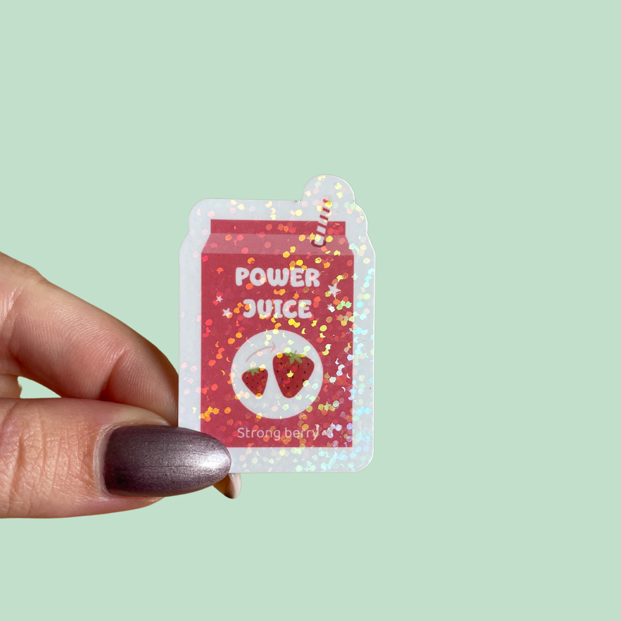 atelier-naholi-stickers-power-juice-autocollant-holographique image 2