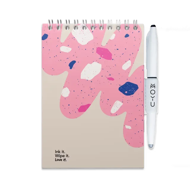 moyu-erasable-notebooks-bloc-note-a6-flamingo-desert image 1