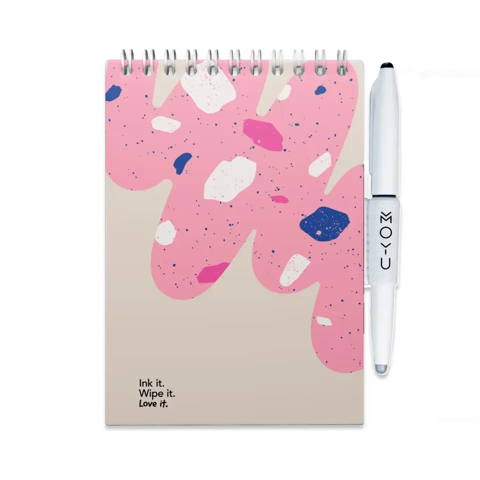 moyu-erasable-notebooks-bloc-note-a6-flamingo-desert image 1