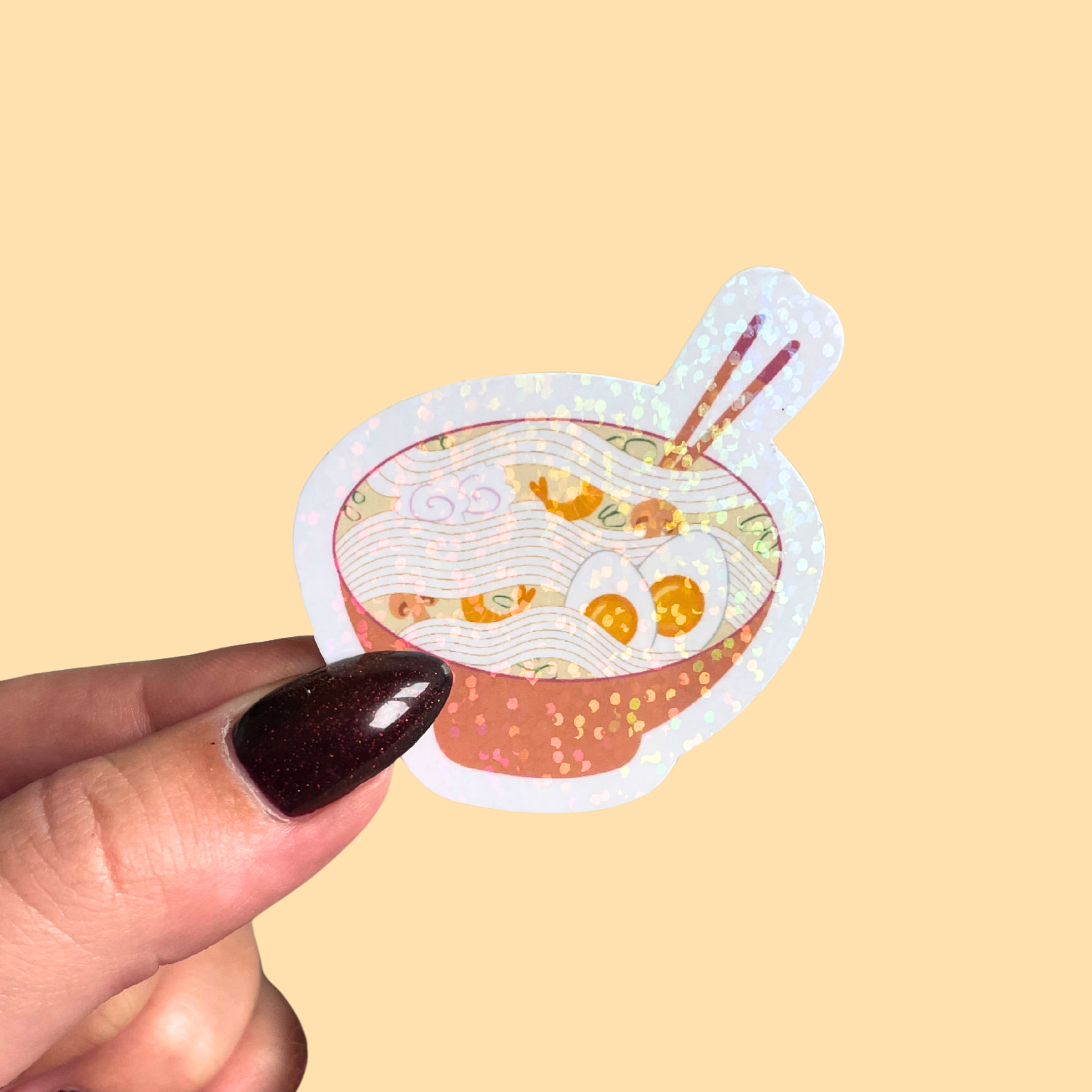 atelier-naholi-sticker-bol-de-ramen-autocollant-brillant-4-88-cm image 1
