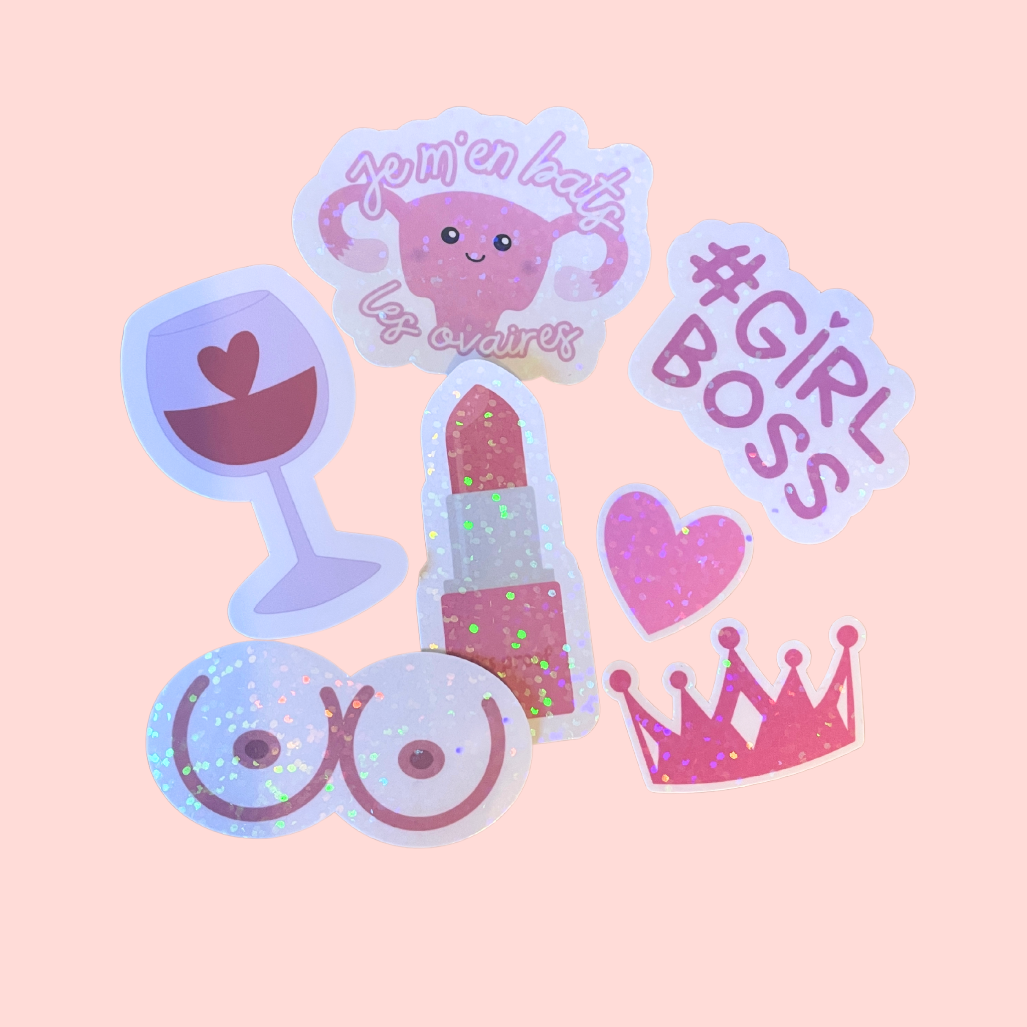atelier-naholi-oh-girl-pack-7-stickers-girl-power-brillant image 2