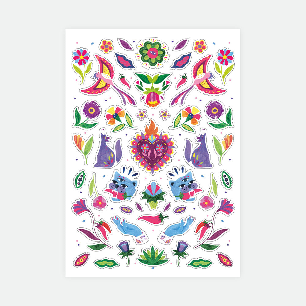 all-the-ways-to-say-mexican-jungle-stickers-lot-3-planches image 3