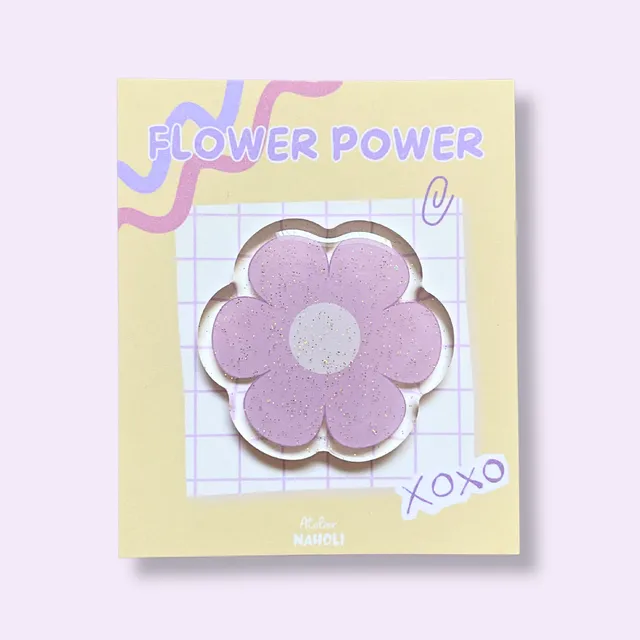 atelier-naholi-pins-fleur-rose-acrylique-paillettes-3-8-cm image 1