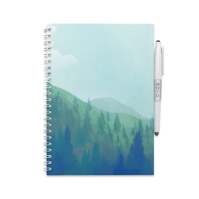 moyu-erasable-notebooks-a5-misty-mountain-carnet-effa-able image 1