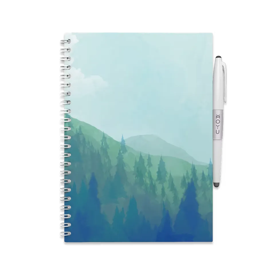 moyu-erasable-notebooks-a5-misty-mountain-carnet-effa-able image 1